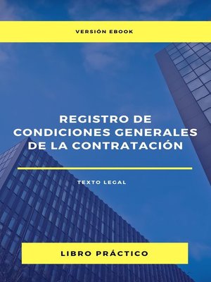 cover image of REGISTRO DE CONDICIONES GENERALES DE LA CONTRATACIÓN